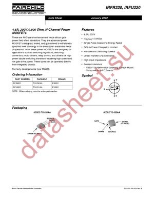 IRFU220_R4941 datasheet  